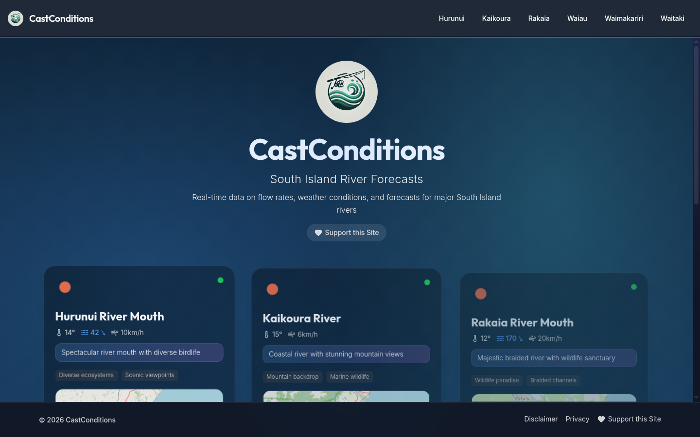 Screenshot of CastConditions